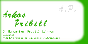 arkos pribill business card